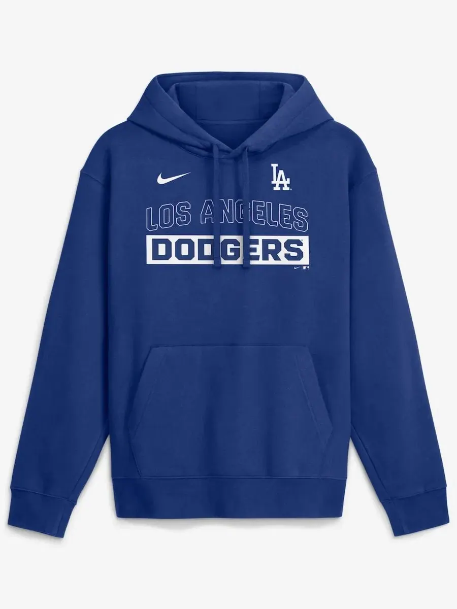 Худи мужское с принтом Primetime Club Los Angeles Dodgers Nike — изображение 2 из 5, королевский