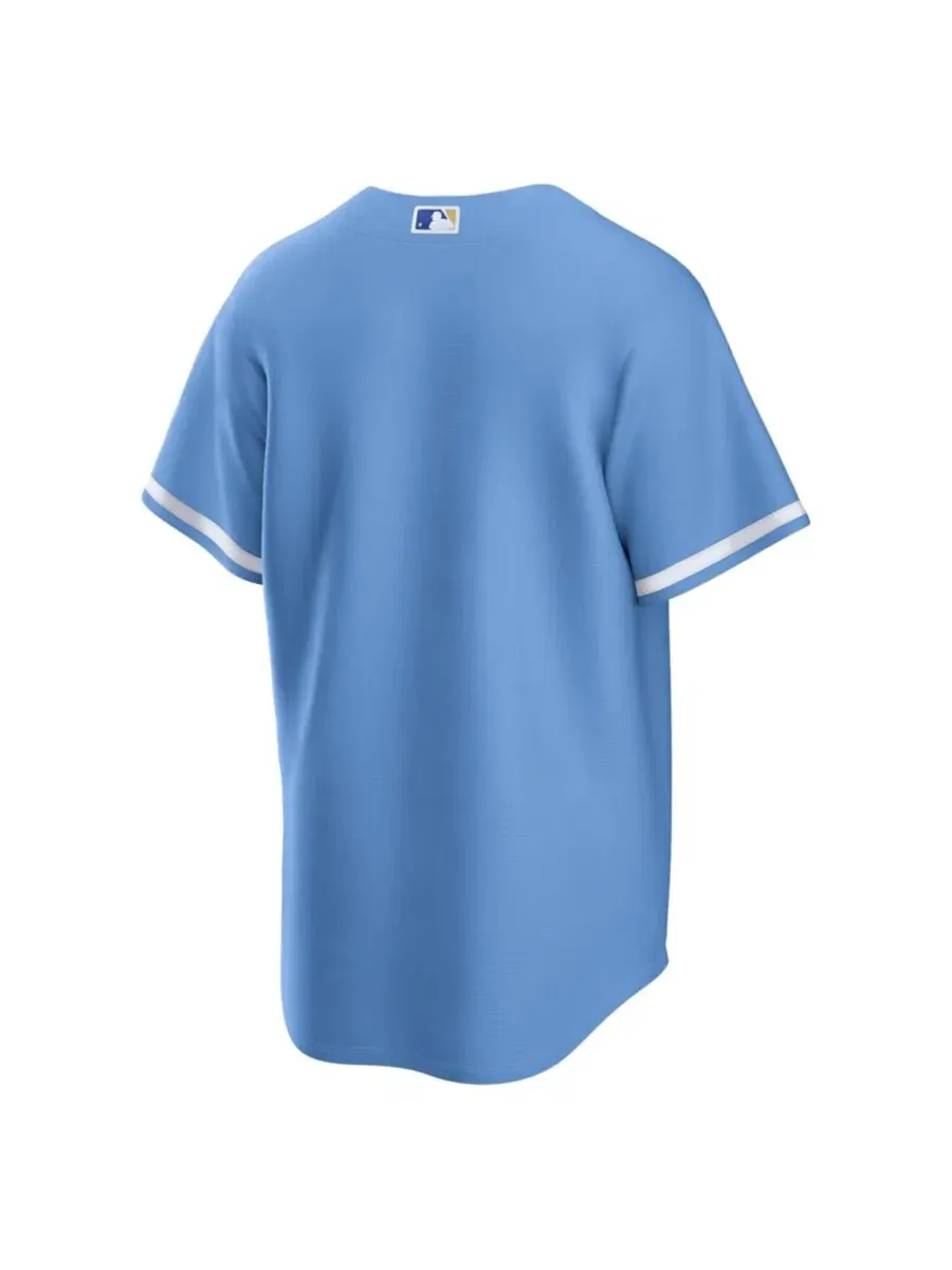 Мужская реплика джерси Kansas City Royals Alternate с принтом Nike — изображение 2 из 3, светлый синий