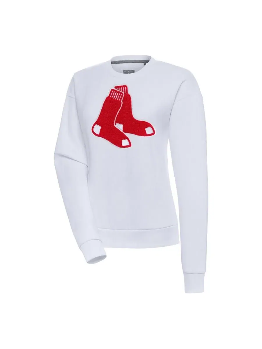 Женский свитшот Victory Chenille с принтом Boston Red Sox Antigua — изображение 1 из 1, белый