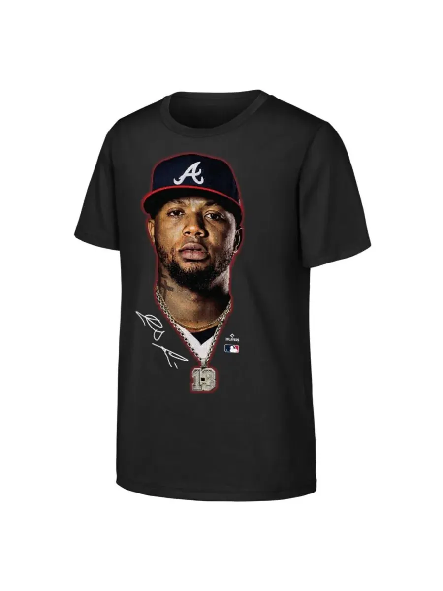 Футболка с принтом Ronald Acuña Jr. Atlanta Braves Outerstuff
