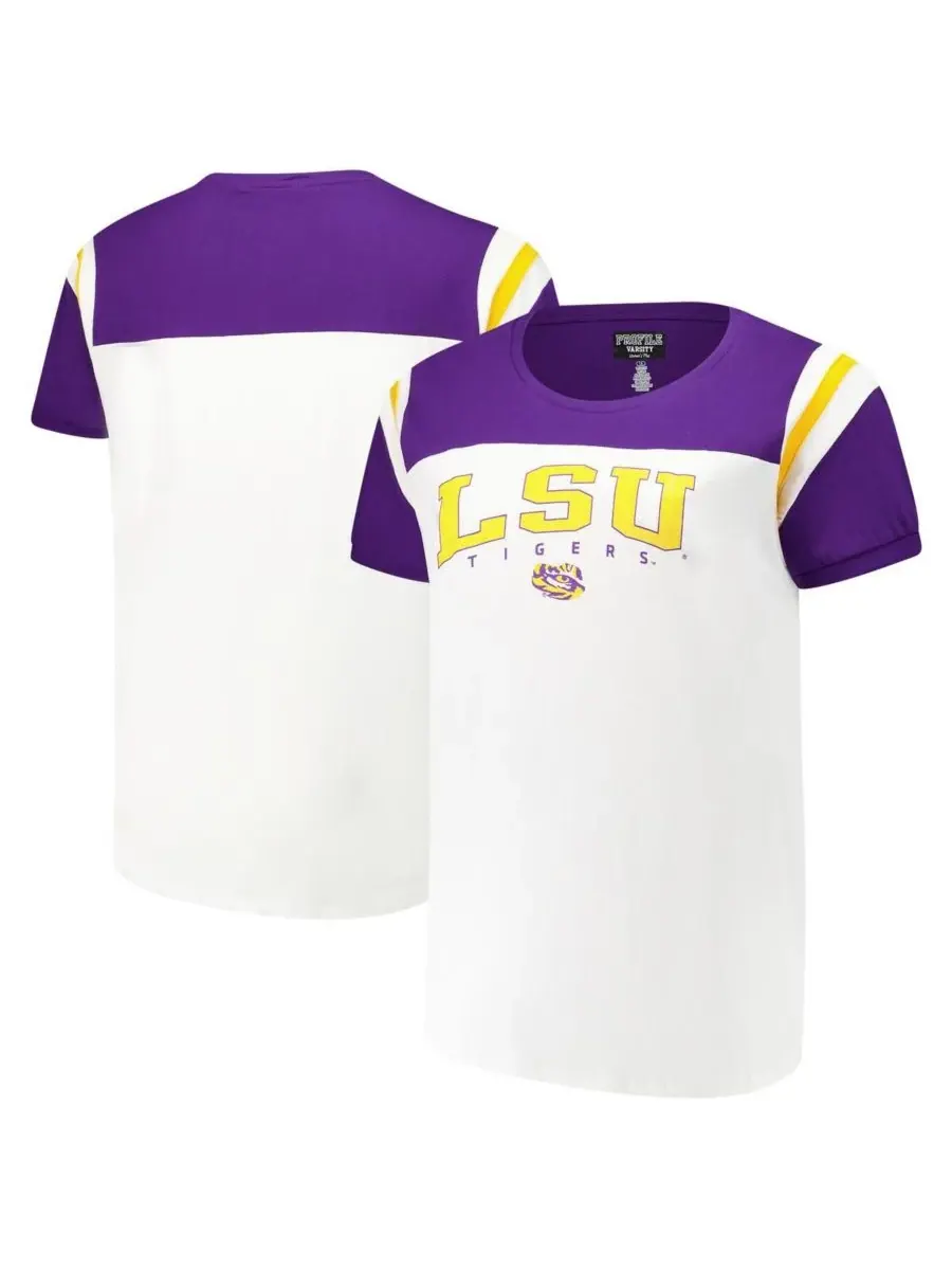 Fanatics Женская белая футболка LSU Tigers больших размеров с символикой команды — изображение 1 из 3, белый