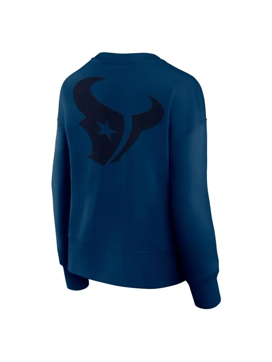 Fanatics Женская темно-синяя толстовка с принтом Houston Texans Elements — изображение 3 из 3, темно-синий