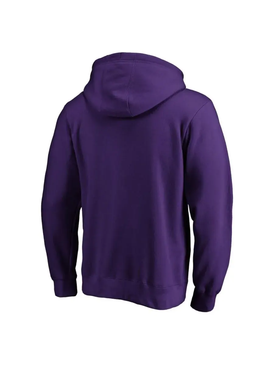 Fanatics Мужская фиолетовая флисовая толстовка с капюшоном Minnesota Vikings большого размера — изображение 2 из 3