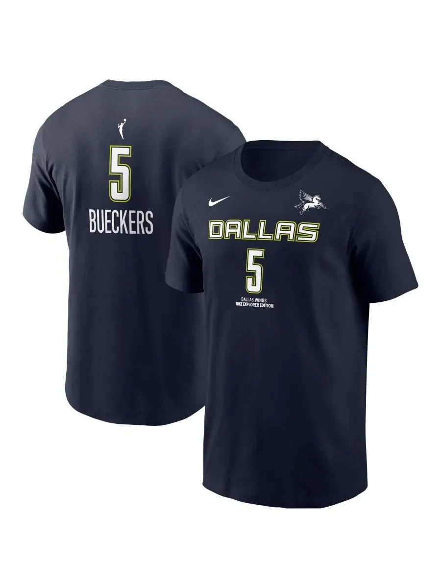 Футболка с длинным рукавом с принтом Paige Bueckers Dallas Wings Name & Number Nike — изображение 1 из 3, темно-синий