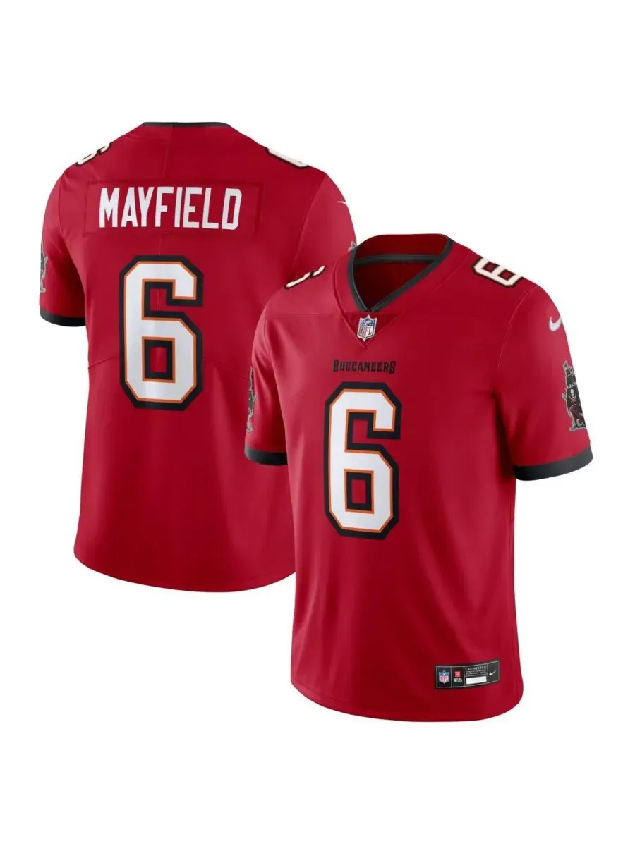Nike Мужская красная футболка Baker Mayfield Tampa Bay Buccaneers Vapor Untouchable Limited — изображение 1 из 3, красный