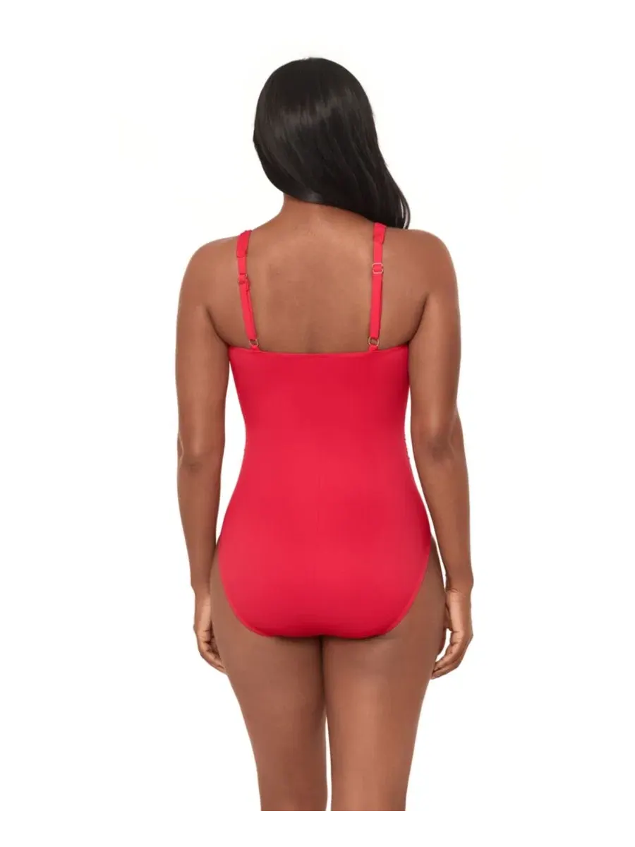 Цельный купальник с мягкими складками Rock Solid Polaris Miraclesuit, Papaya Organic — изображение 2 из 3
