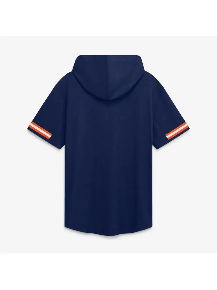 Мужская темно-синяя футболка с капюшоном Detroit Tigers Optimal Play Fanatics — изображение 2 из 6, темно-синий оранжевый
