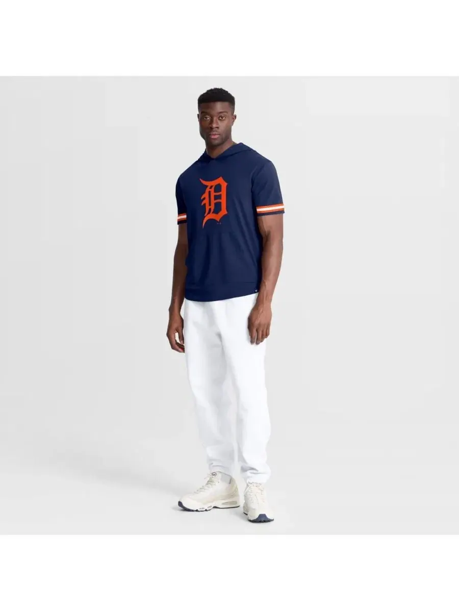 Мужская темно-синяя футболка с капюшоном Detroit Tigers Optimal Play Fanatics — изображение 3 из 6, темно-синий оранжевый