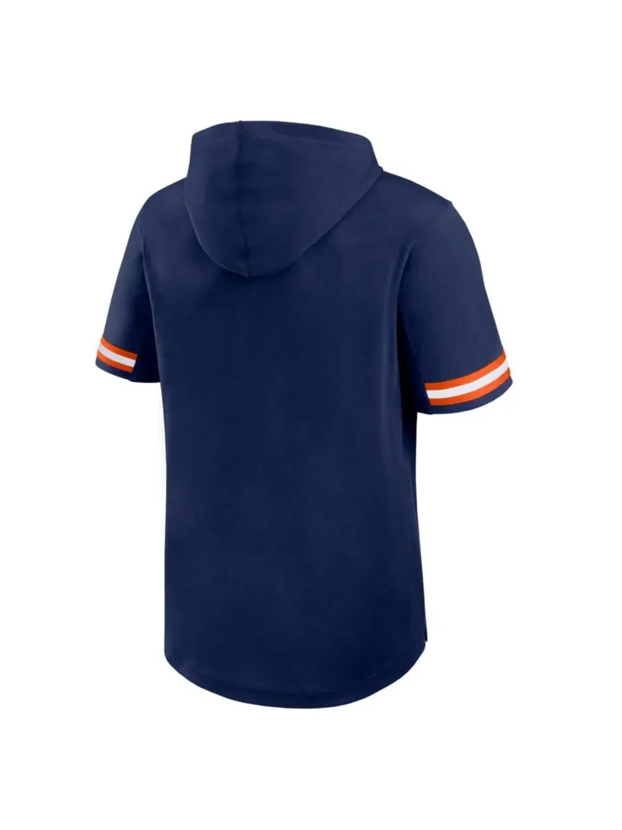 Мужская темно-синяя футболка с капюшоном Detroit Tigers Optimal Play Fanatics — изображение 5 из 6, темно-синий оранжевый