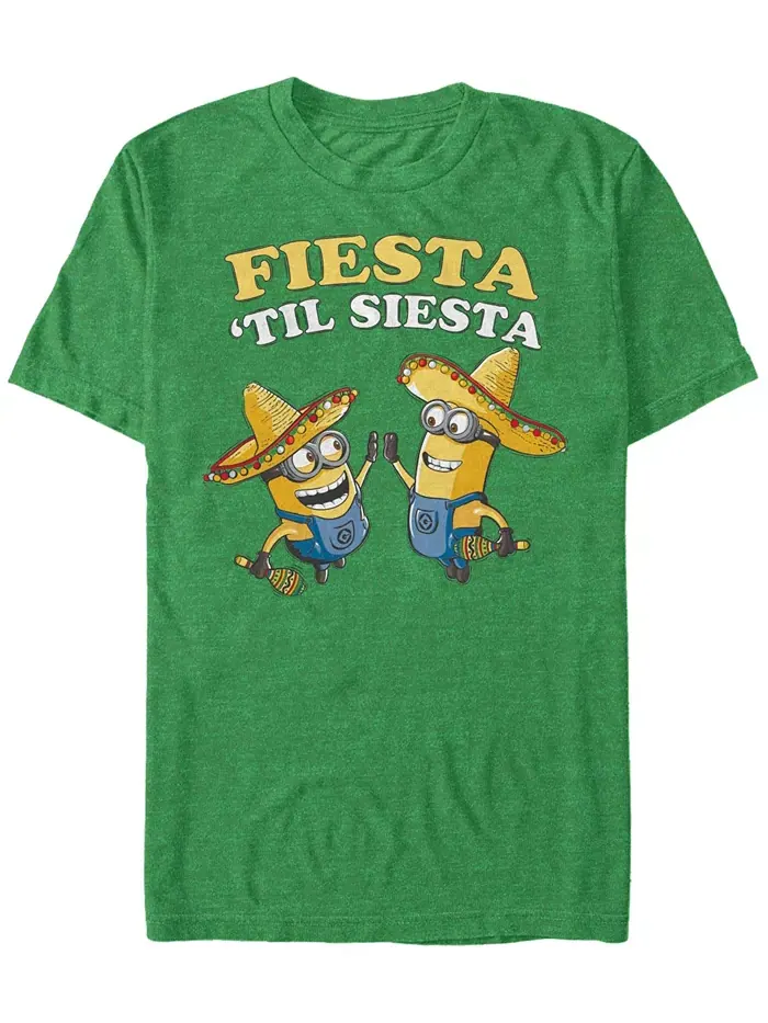 Футболка мужская Minions Fiesta Til Siesta с коротким рукавом Fifth Sun — изображение 1 из 1