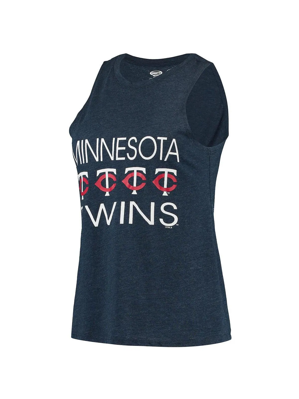 Женская красная, темно-синяя майка Minnesota Twins Meter Muscle и брюки для сна Concepts Sport — изображение 2 из 4