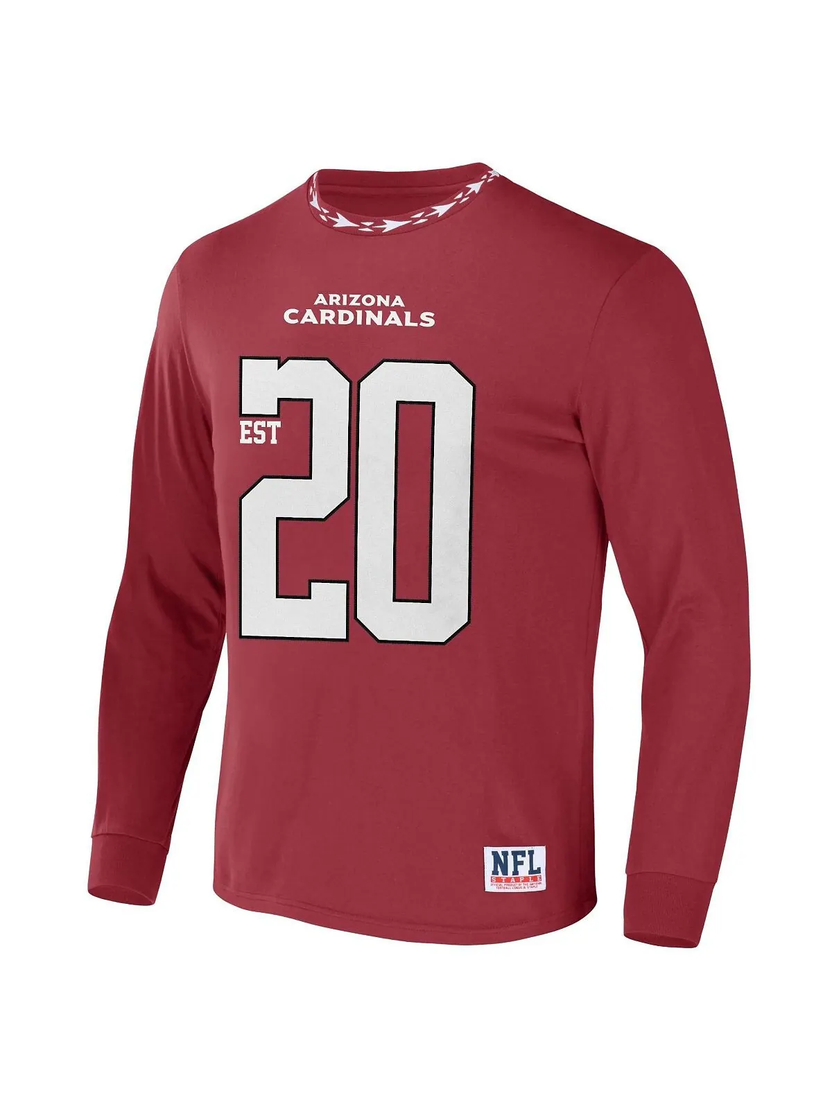Мужская футболка NFL X Staple Red Arizona Cardinals Core с длинным рукавом в стиле джерси NFL — изображение 3 из 3, красный