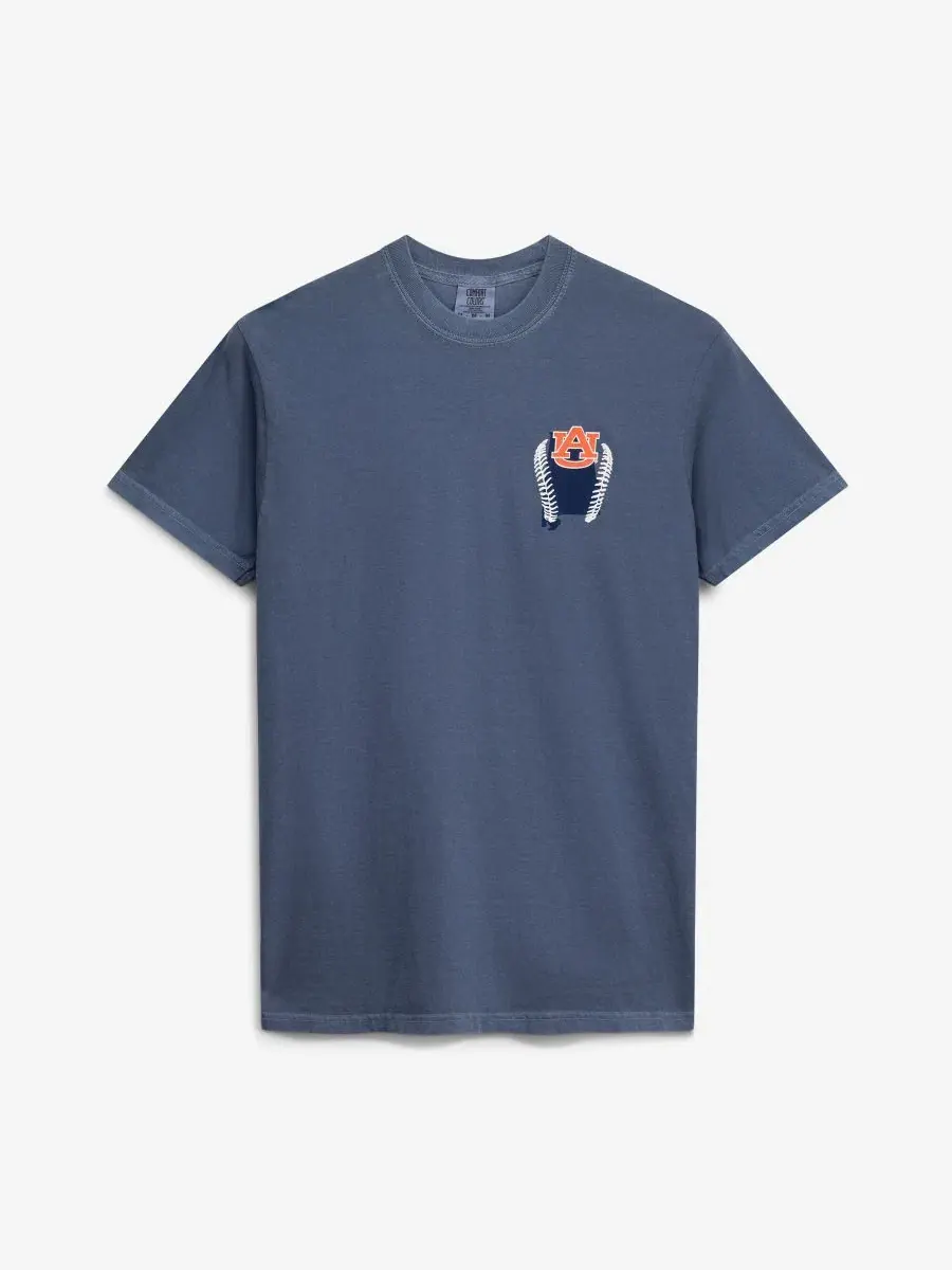 Футболка с коротким рукавом, с принтом, Auburn Tigers Drawn Mascot Image One — изображение 3 из 3, темно-синий
