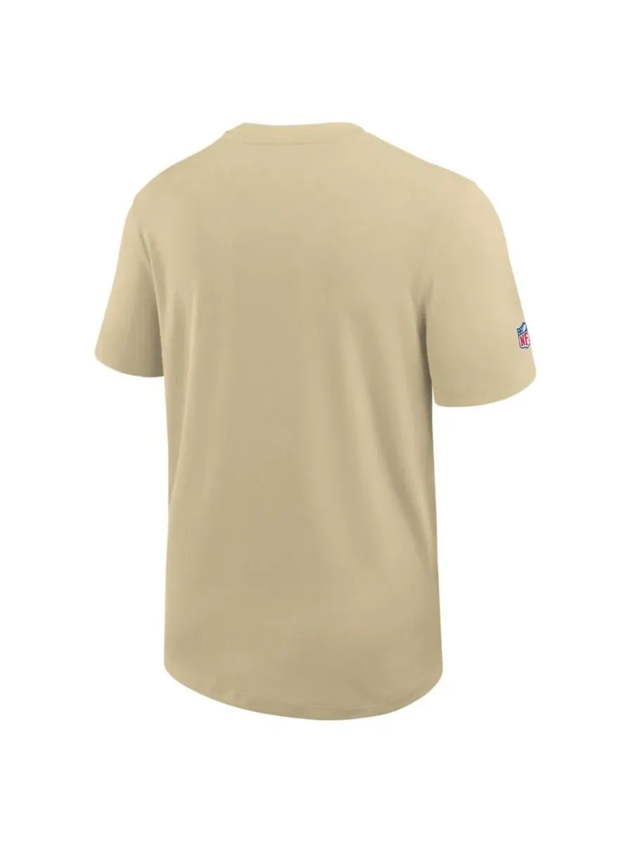 Мужская футболка с коротким рукавом Nike New Orleans Saints Sideline UV Dri-FIT — изображение 3 из 3, золото