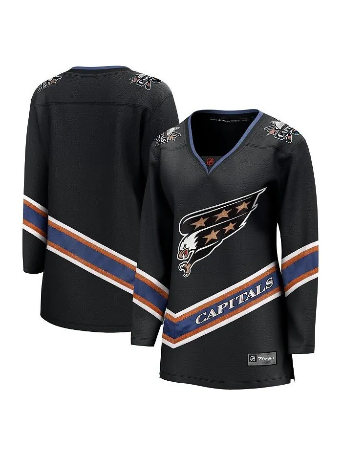 Женское черное фирменное пустое джерси Washington Capitals Special Edition 2.0 Fanatics — изображение 1 из 2, черный