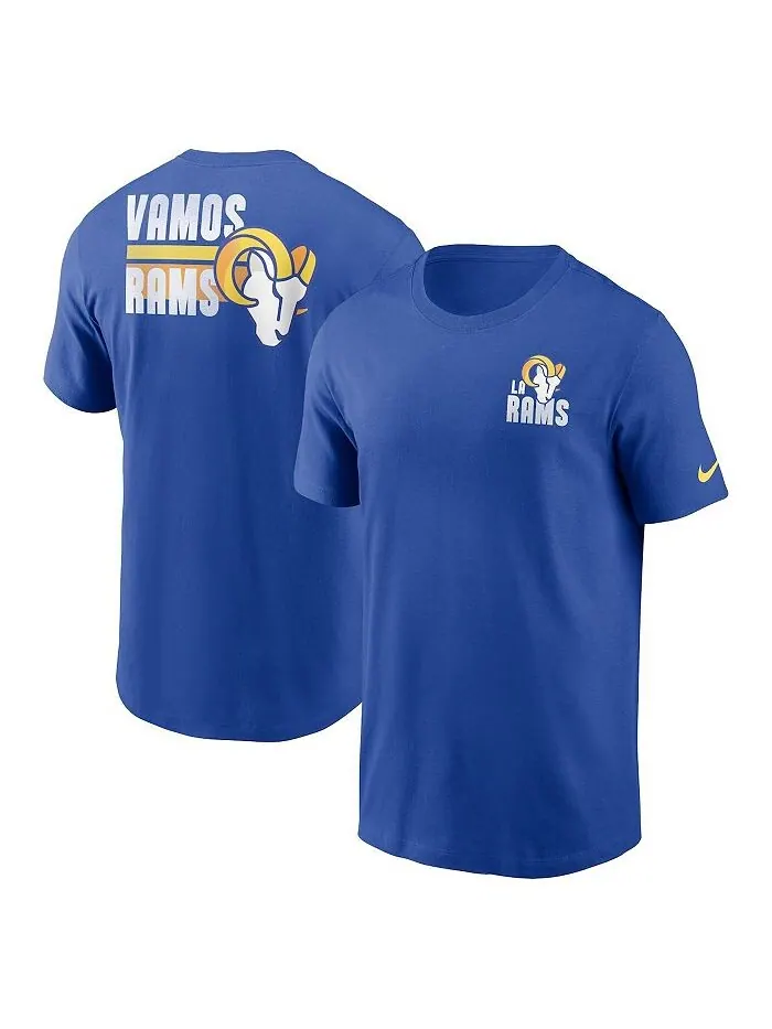 Мужская футболка Royal Los Angeles Rams Blitz Essential Nike — изображение 1 из 3, королевский