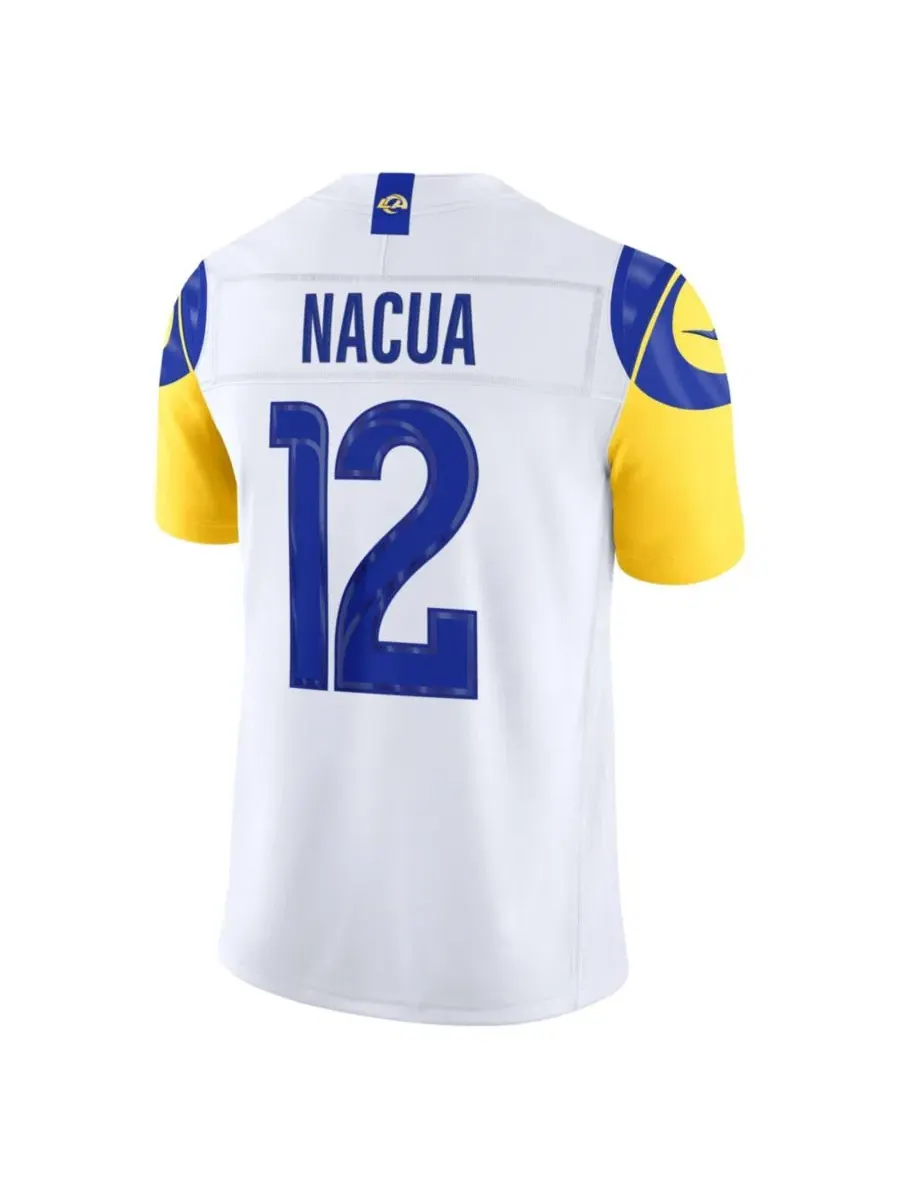Футболка Puka Nacua White Los Angeles Rams Vapor F.U.S.E. Stitched Limited Jersey Nike — изображение 2 из 5, белый