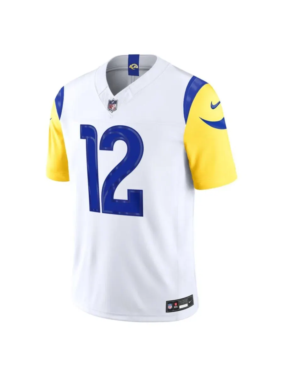 Футболка Puka Nacua White Los Angeles Rams Vapor F.U.S.E. Stitched Limited Jersey Nike — изображение 4 из 5, белый