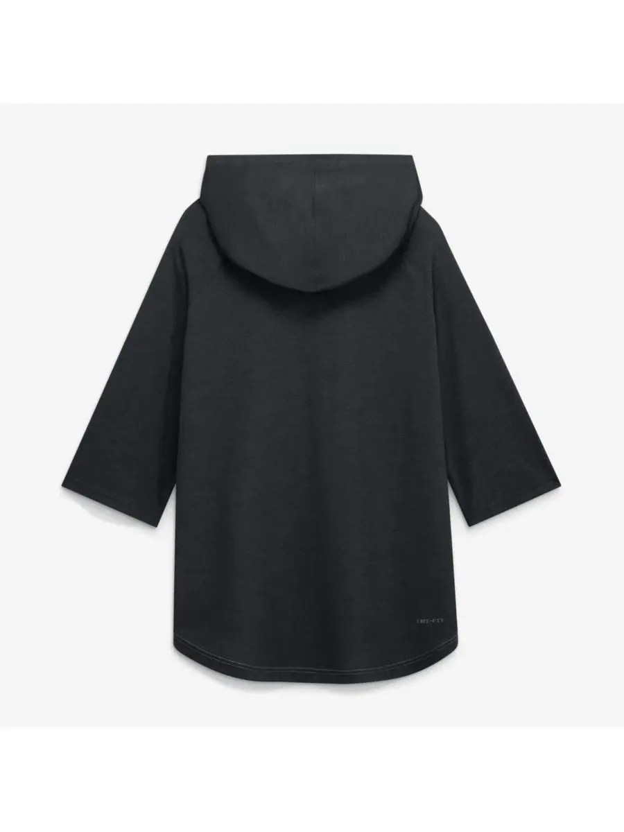 Футболка с капюшоном и рукавом 3/4 реглан, Dri-FIT, Arizona Diamondbacks Nike — изображение 4 из 5, серый черный