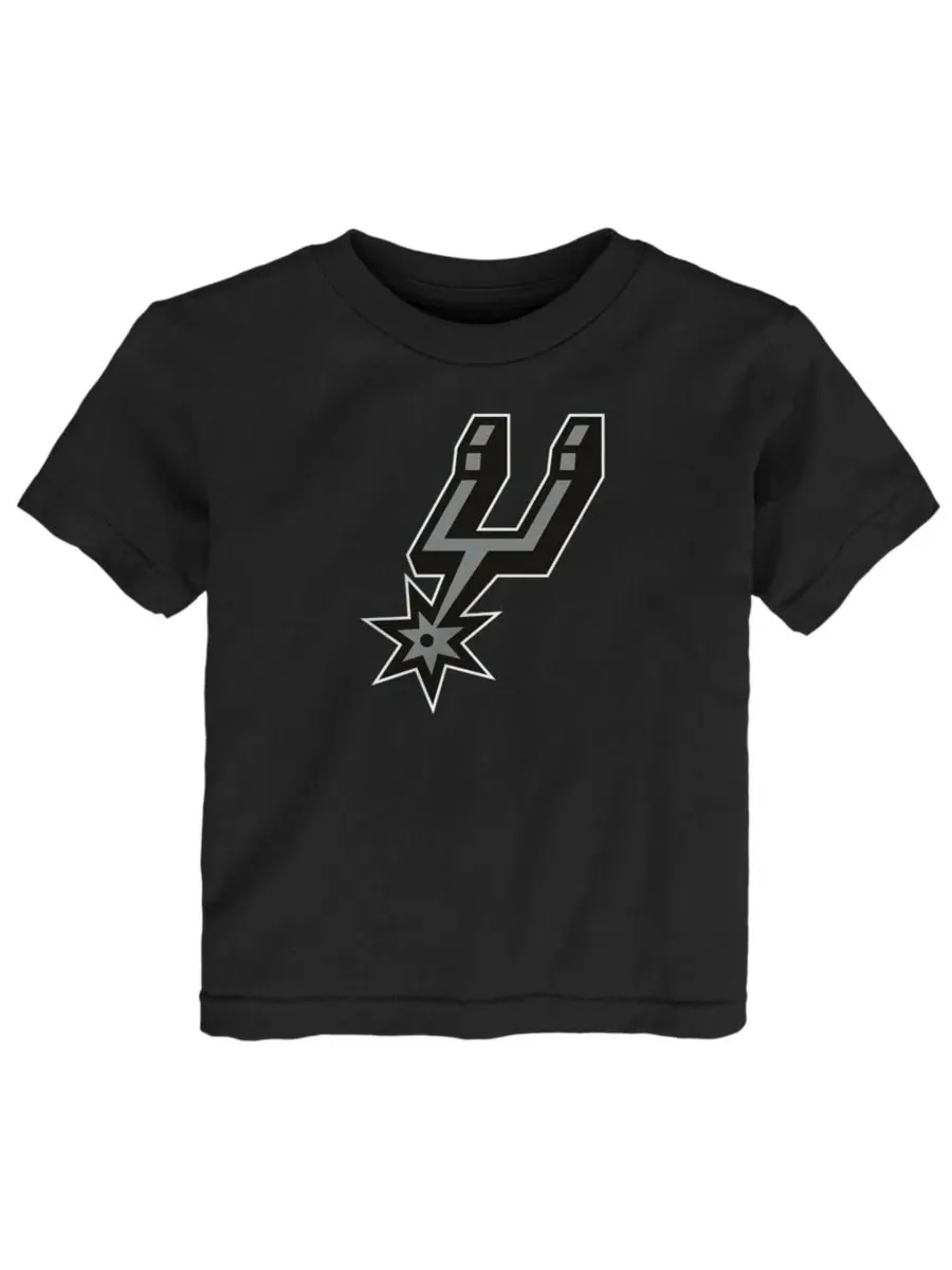 Футболка с принтом San Antonio Spurs Primary Logo Outerstuff — изображение 1 из 1, черный