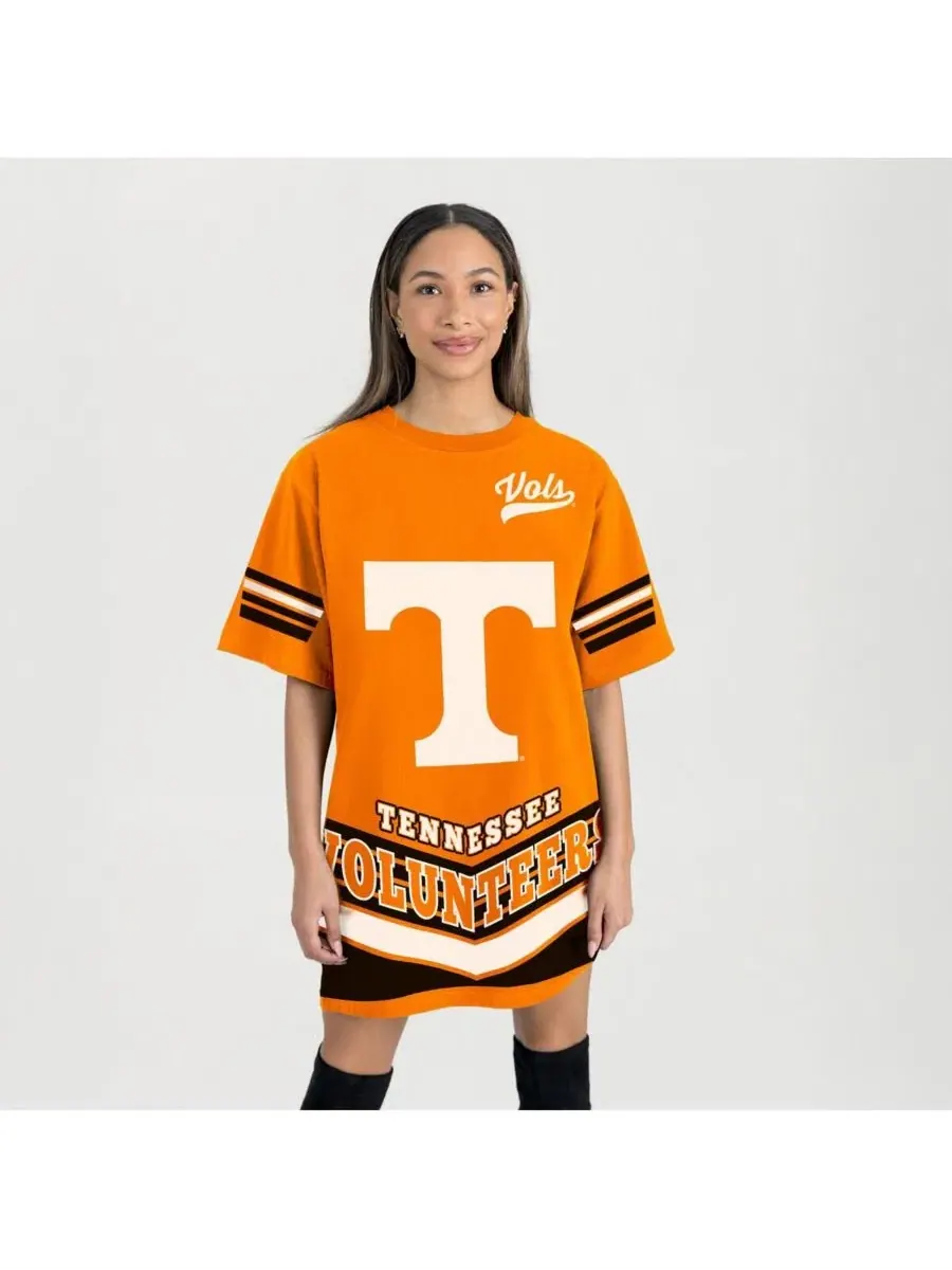 Женское платье Tennessee Volunteers с принтом Gameday Couture — изображение 1 из 4, оранжевый