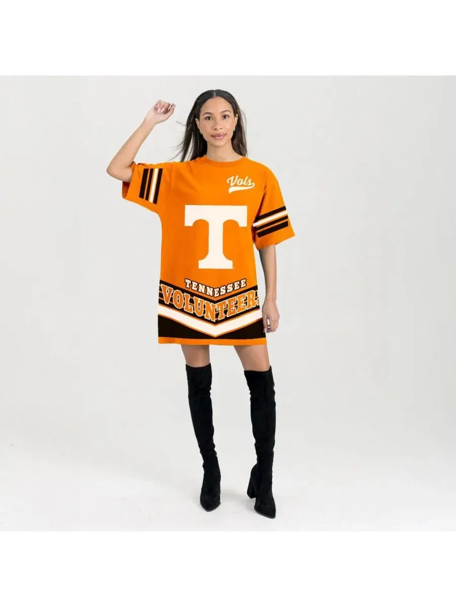 Женское платье Tennessee Volunteers с принтом Gameday Couture — изображение 2 из 4, оранжевый