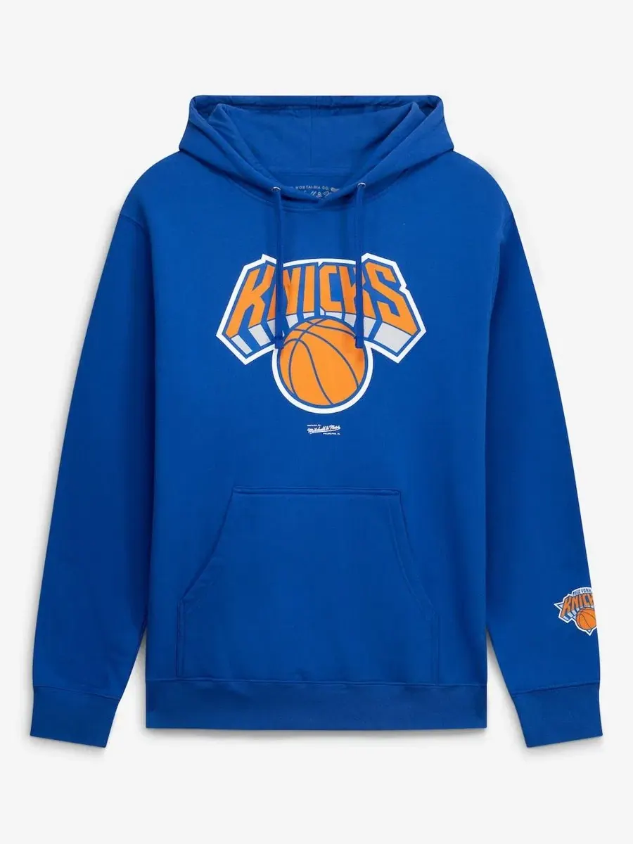 Худи с флисовой подкладкой New York Knicks Mitchell & Ness — изображение 1 из 2, синий