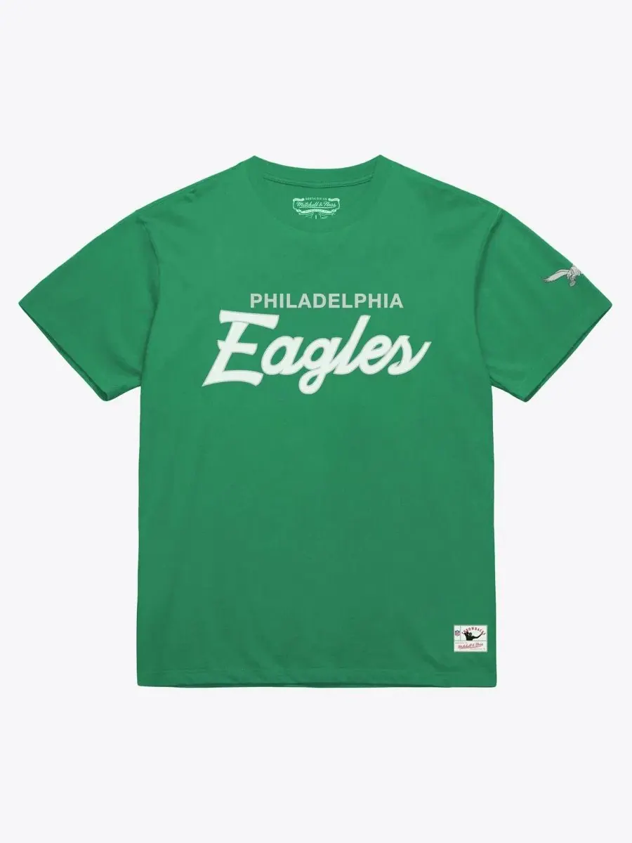 Футболка с коротким рукавом с принтом Head Coach Classic Mitchell & Ness — изображение 1 из 2, зеленый