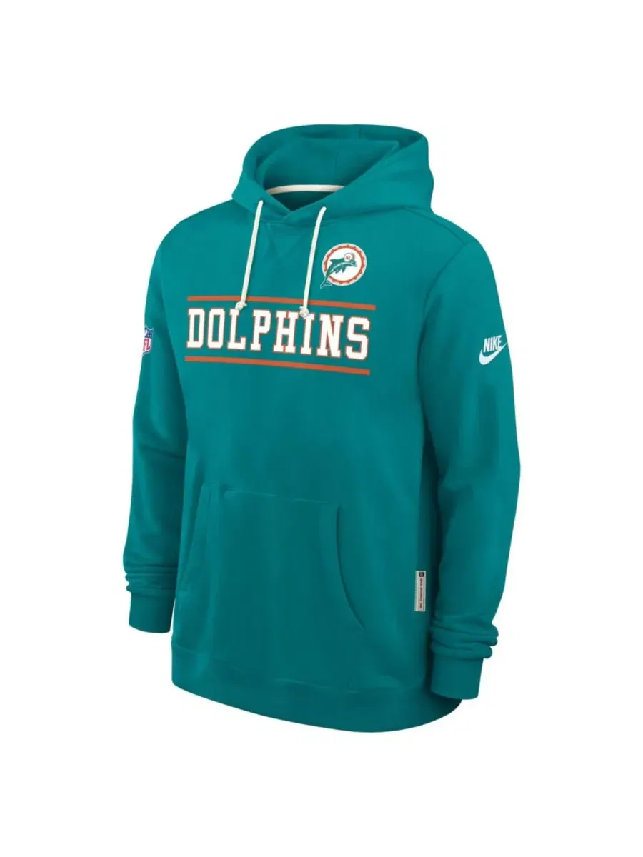 Худи с капюшоном Nike Miami Dolphins Standard Issue — изображение 2 из 4, голубой