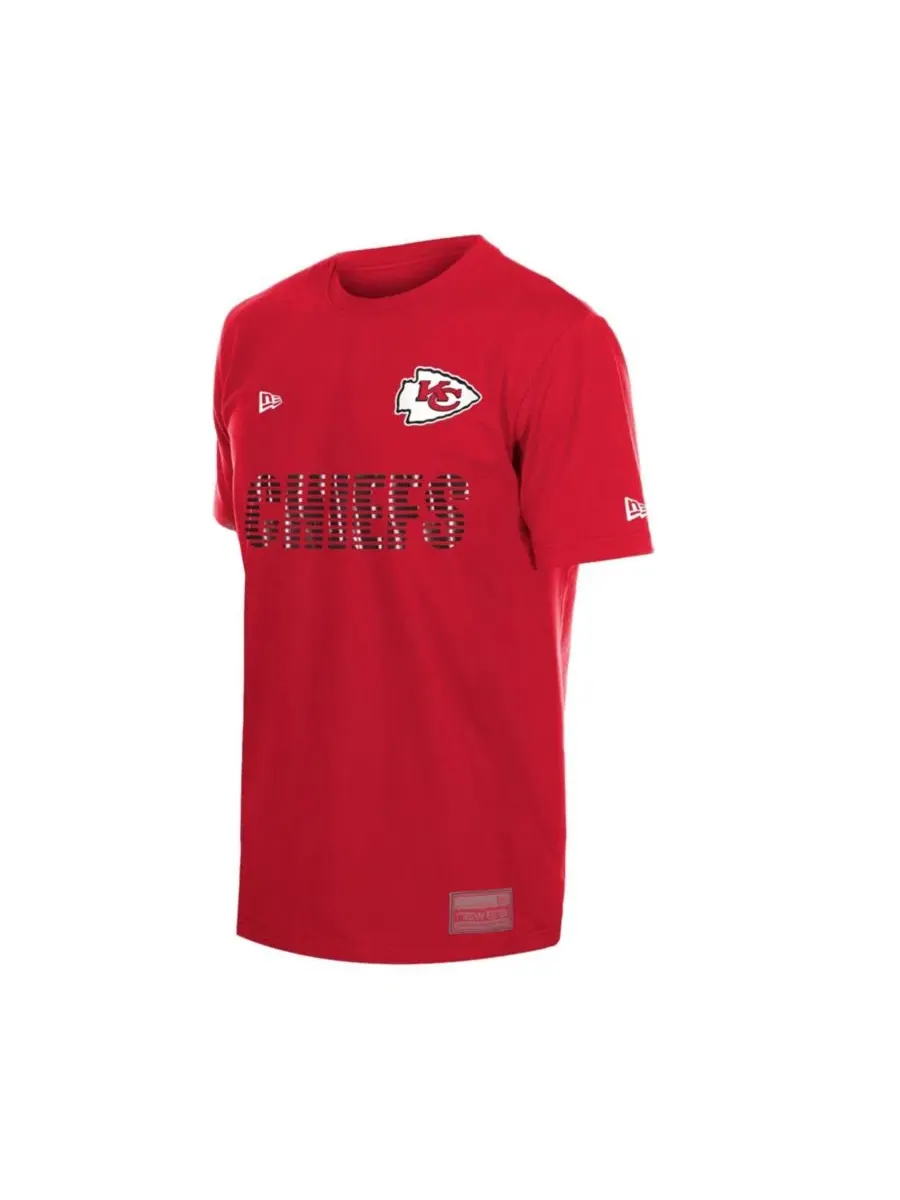 Футболка с принтом Kansas City Chiefs Match New Era — изображение 5 из 5, красный