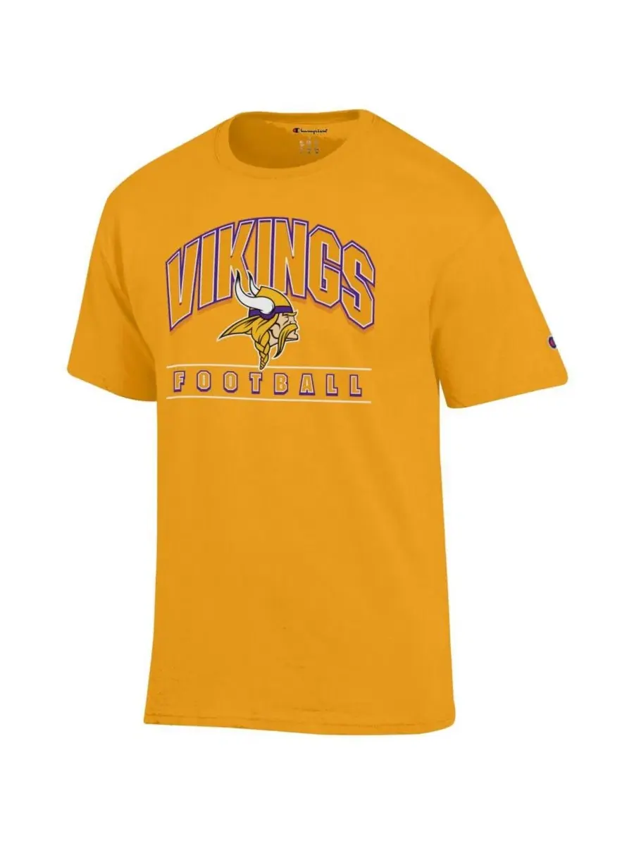 Футболка мужская с принтом Minnesota Vikings Champion — изображение 2 из 3, золото