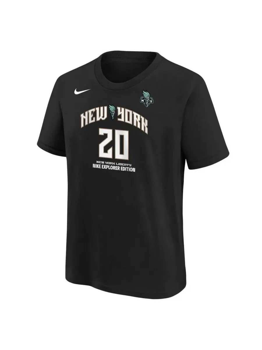 Футболка с именем и номером Sabrina Ionescu New York Liberty Explorer Edition Nike — изображение 2 из 3, черный