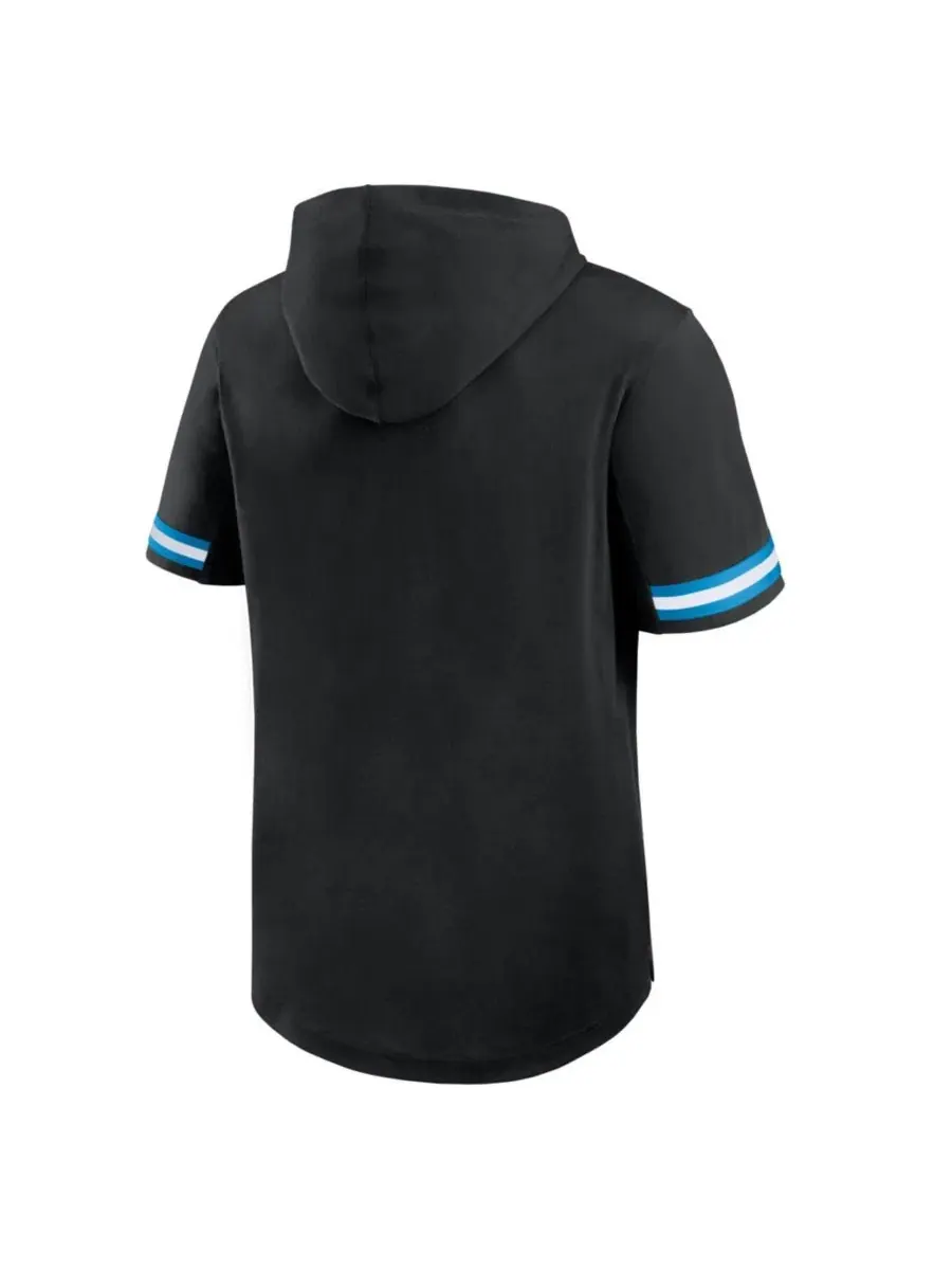 Футболка с капюшоном и коротким рукавом Carolina Panthers Optimal Play Fanatics — изображение 3 из 5, черный синий