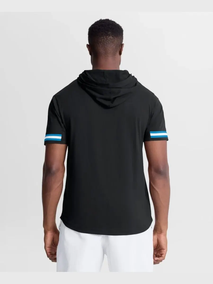 Футболка с капюшоном и коротким рукавом Carolina Panthers Optimal Play Fanatics — изображение 4 из 5, черный синий