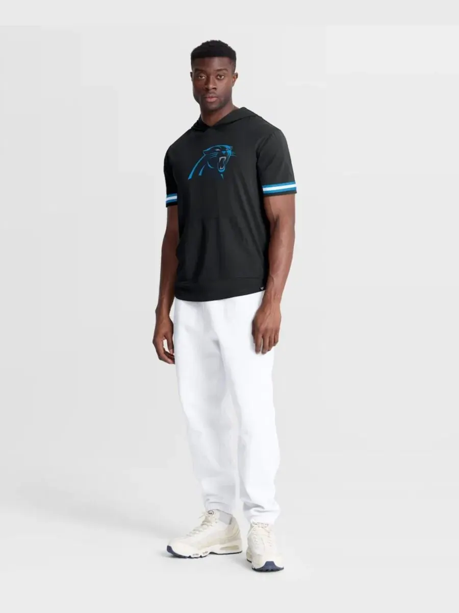 Футболка с капюшоном и коротким рукавом Carolina Panthers Optimal Play Fanatics — изображение 5 из 5, черный синий