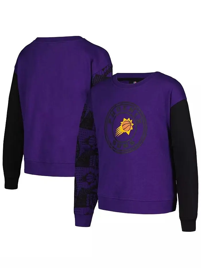 Женская молодежная фиолетовая толстовка Phoenix Suns Trifecta Pullover Outerstuff — изображение 1 из 3