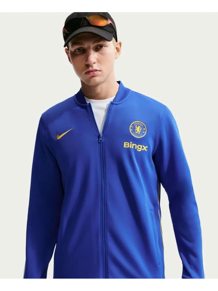 Куртка Nike Chelsea Strike Full-Zip Dri-FIT — изображение 1 из 5, синий