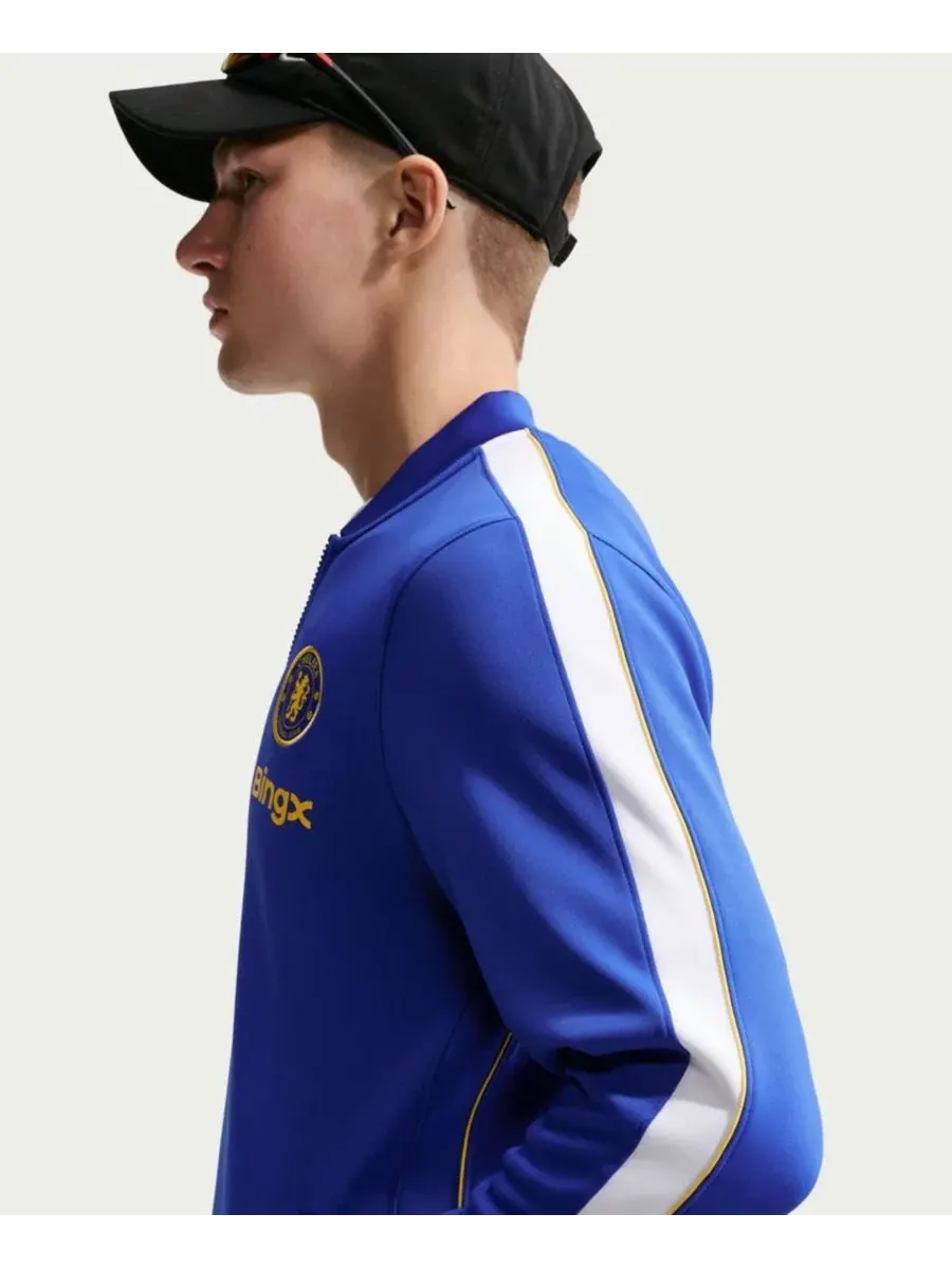 Куртка Nike Chelsea Strike Full-Zip Dri-FIT — изображение 4 из 5, синий