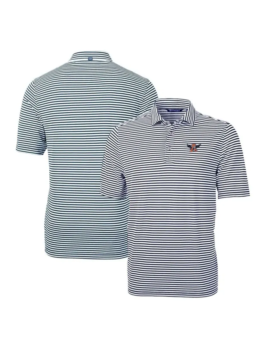 Поло с принтом Auburn Tigers Throwback Logo из полиэстера Cutter & Buck