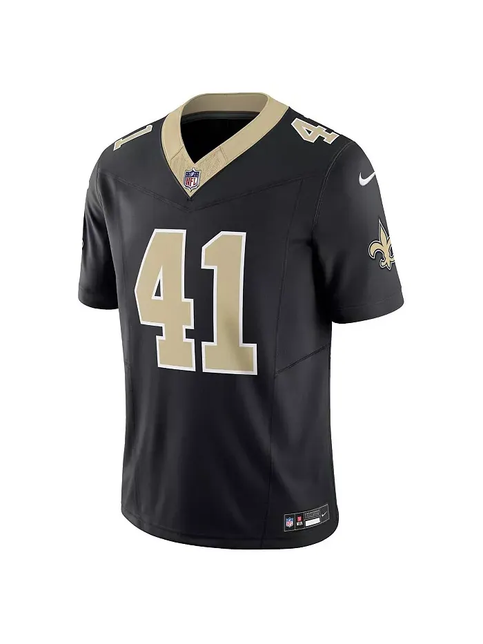 Мужская лимитированная джерси New Orleans Saints Vapor F.U.S.E. Alvin Kamara в черном цвете Nike — изображение 2 из 3