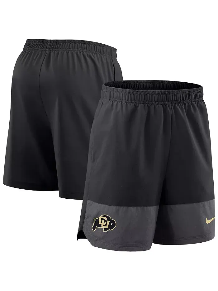 Мужские черные шорты для игры Colorado Buffaloes 2025 Sideline Performance Nike — изображение 1 из 3