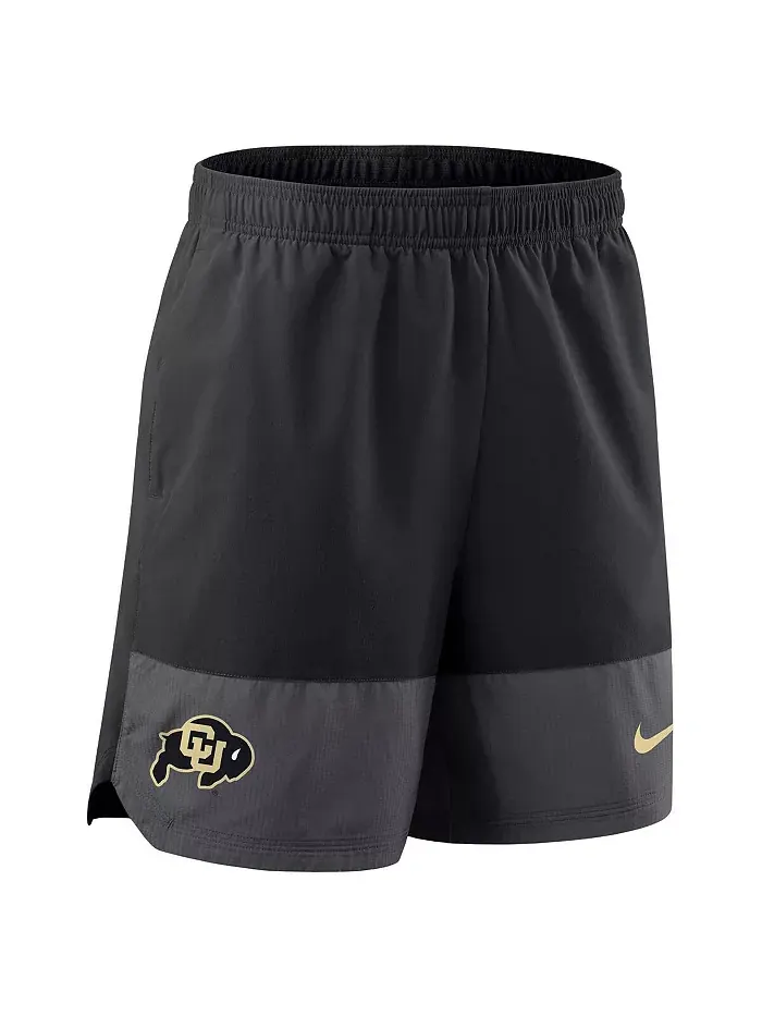 Мужские черные шорты для игры Colorado Buffaloes 2025 Sideline Performance Nike — изображение 2 из 3