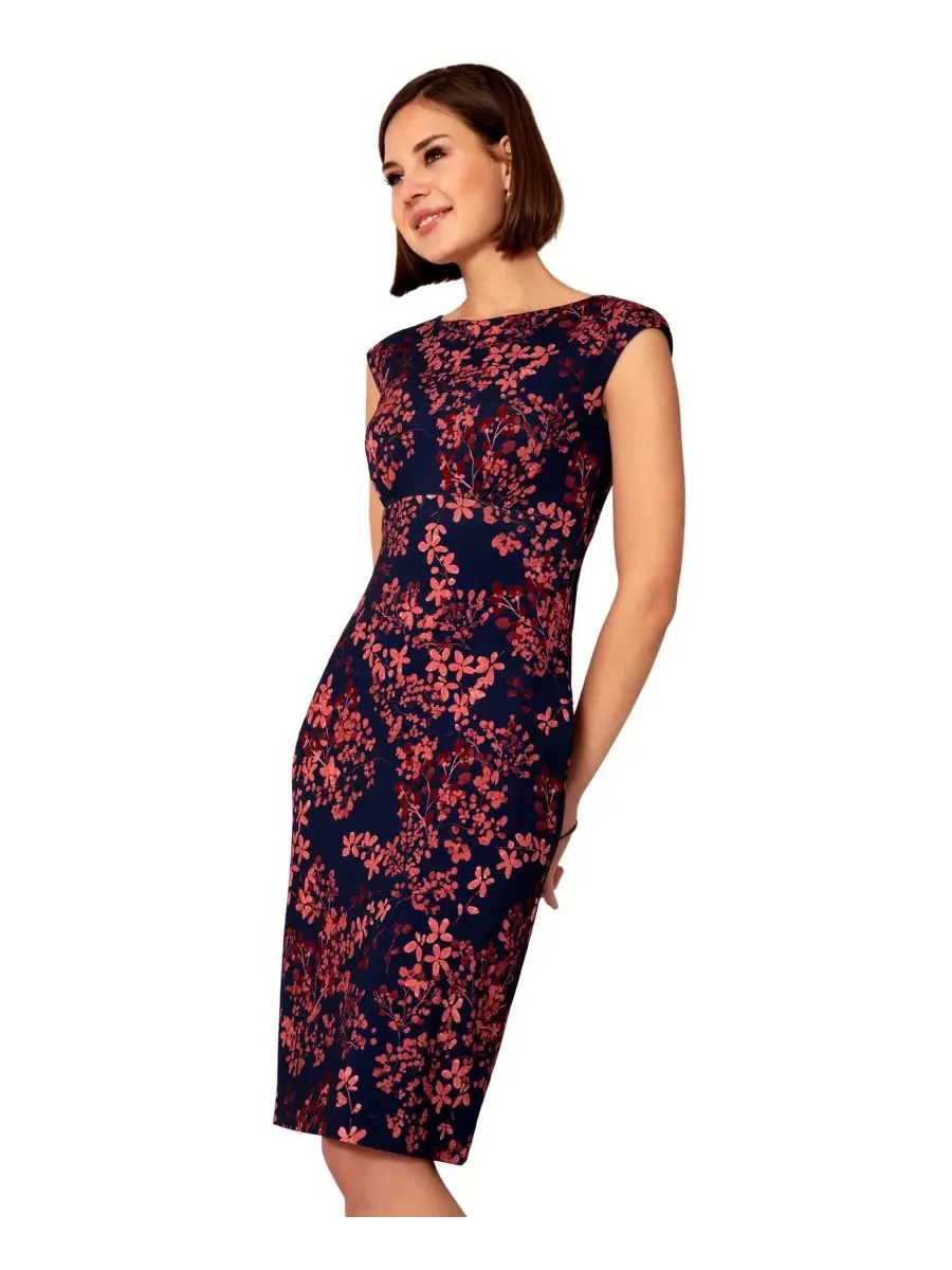 Платье-трапеция с цветочным принтом, модель Pippa Alie Street London, Bronzed Blooms — изображение 7 из 8