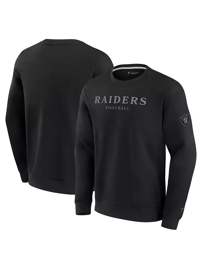 Мужская и женская черная флисовая толстовка Las Vegas Raiders Elements Unlimited Fanatics — изображение 1 из 3