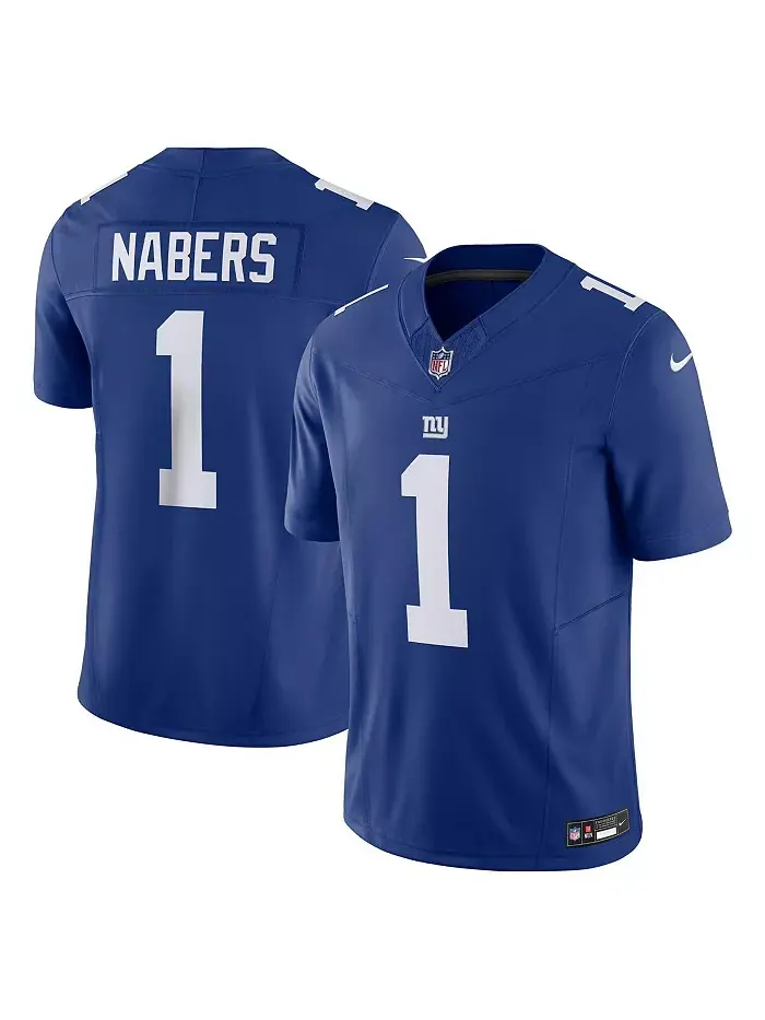 Мужская футболка Malik Nabers Royal New York Giants Vapor F.U.S.E. Limited Nike — изображение 1 из 3
