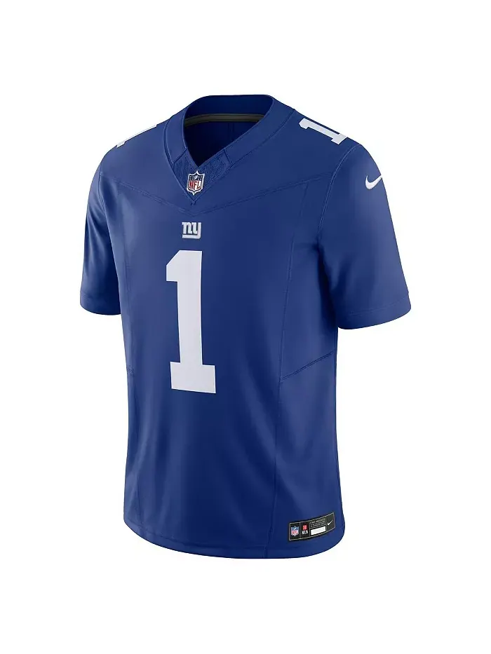 Мужская футболка Malik Nabers Royal New York Giants Vapor F.U.S.E. Limited Nike — изображение 3 из 3