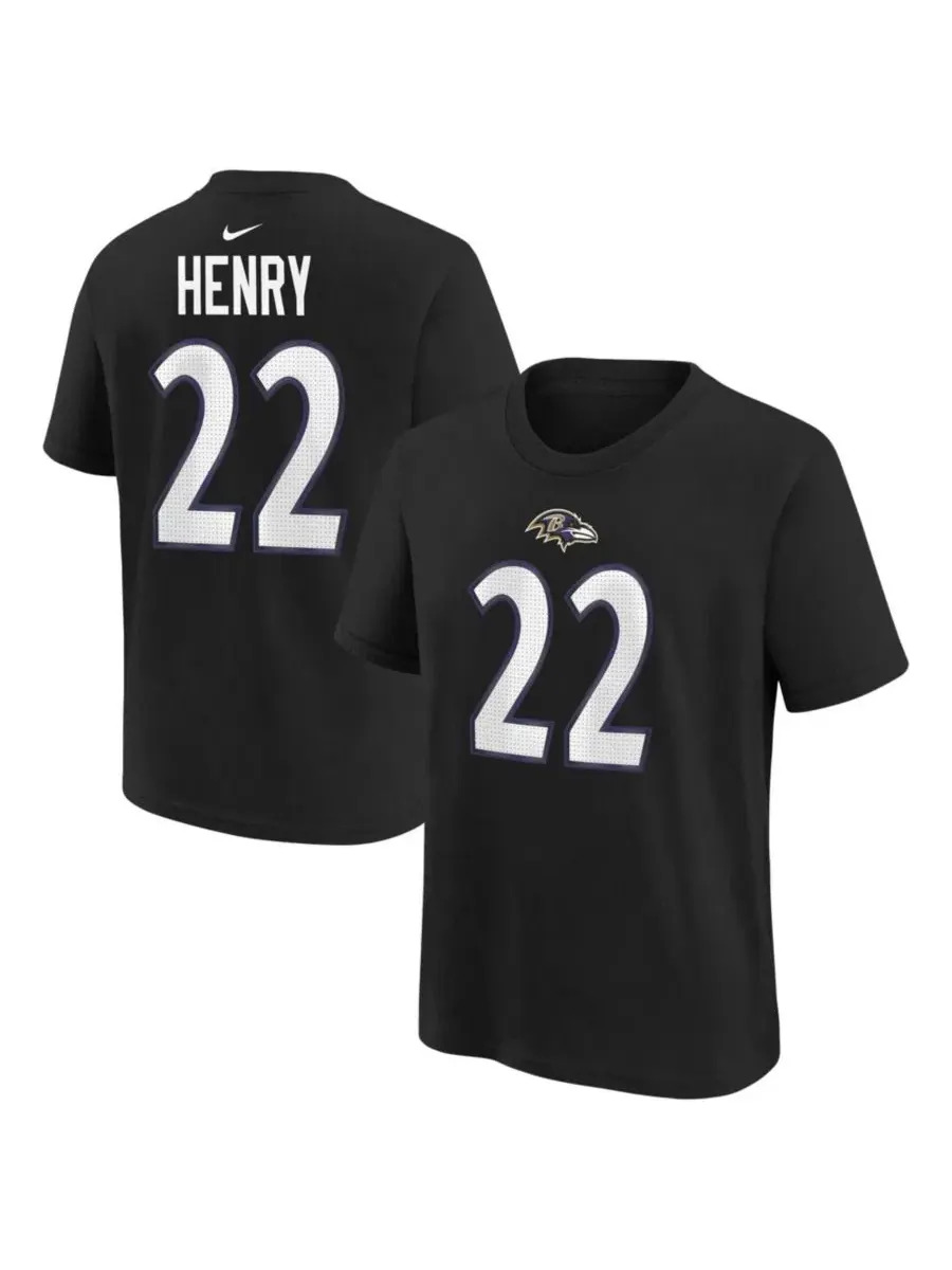 Футболка с длинным рукавом Derrick Henry Name and Number Nike — изображение 1 из 3, черный