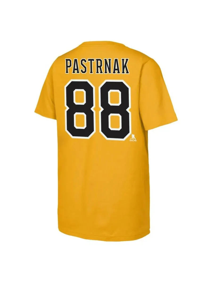 Футболка с принтом David Pastrnak Alternate Captain Fanatics — изображение 3 из 3, золото