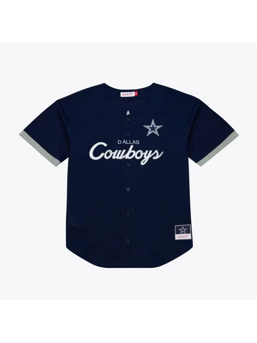 Футболка Mitchell & Ness с принтом — изображение 1 из 5, темно-синий