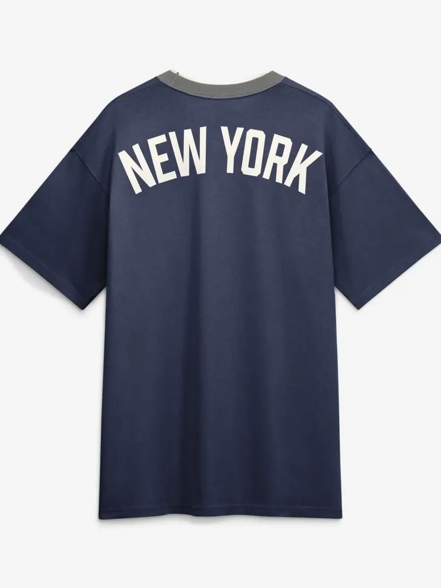 Футболка с коротким рукавом Cooperstown Collection Ringer Nike — изображение 3 из 5, темно-синий